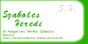 szabolcs heredi business card